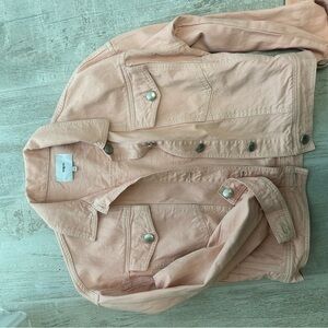 SUNCOO Light Pink Denim Jacket